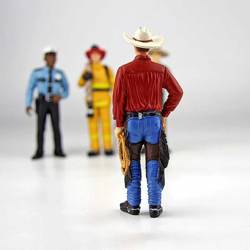 Original 1/18  Doll Police Cowboy Fireman Ranger Static
