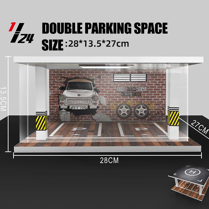 1/32 1/24 1/18 Scale Lighting Parking Lot Assembly Diecast
