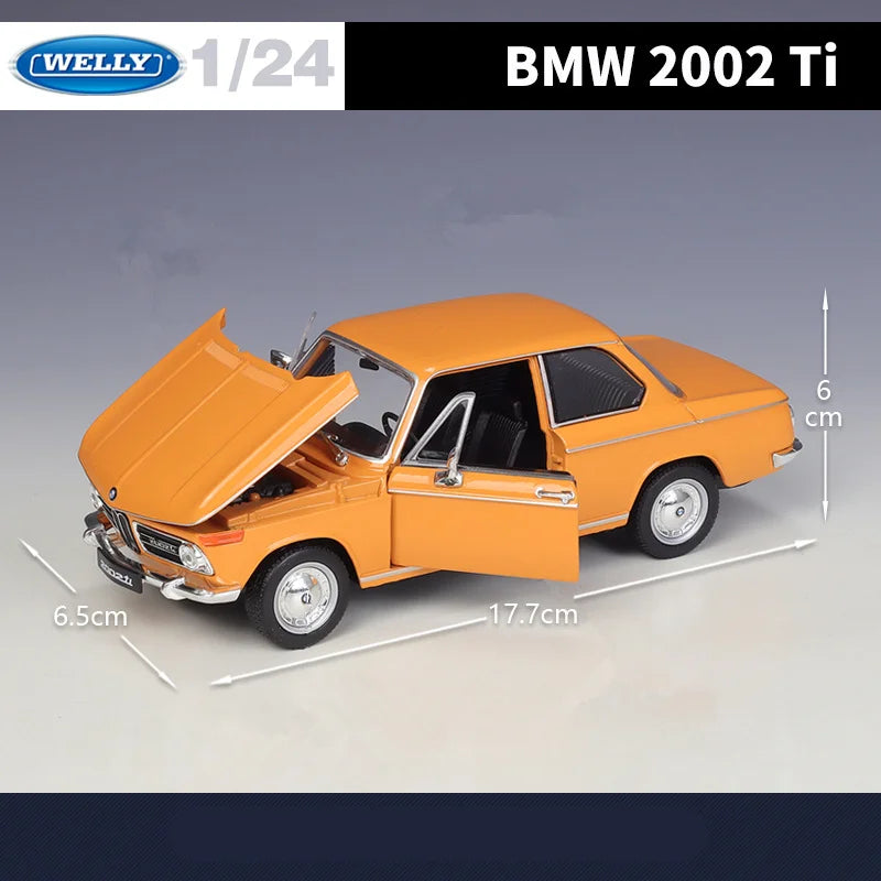 WELLY 1:24 BMW 2002 Ti Alloy Classic Sports Car