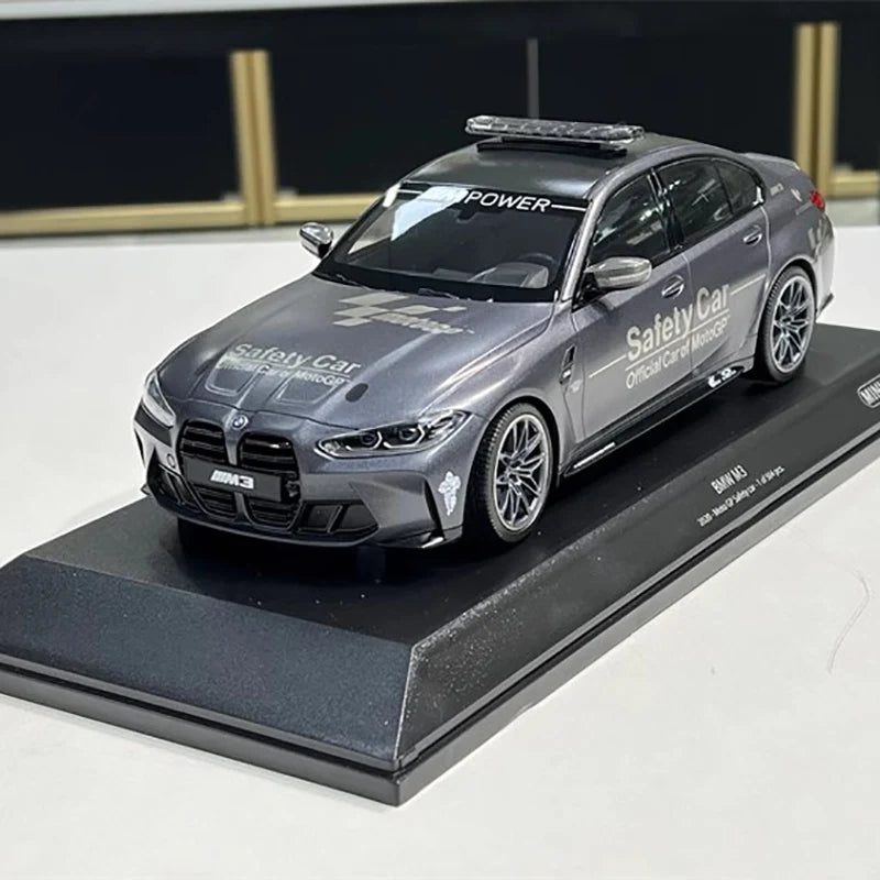 BMW M3/M4 2020 Metal Gray Fully Enclosed Die Cast 1/18 Scale