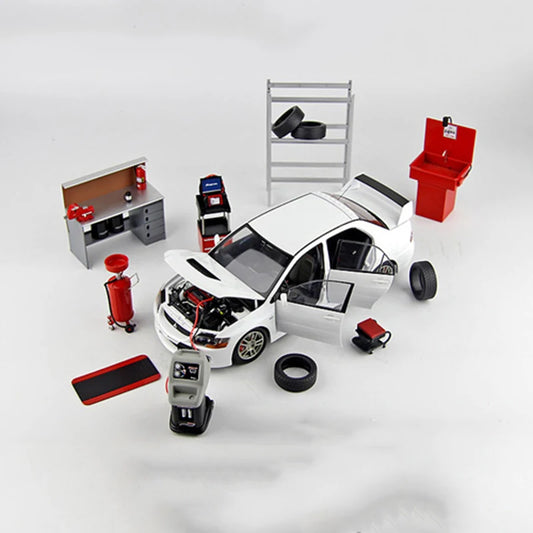 1:18 Scale Model Car Repair Scene Garage Series Accessories
