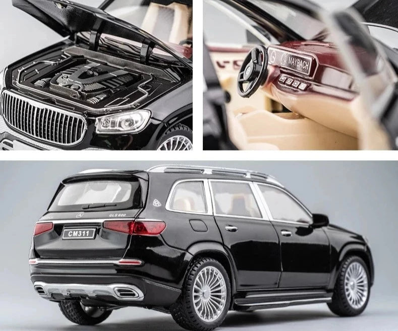 MERCEDES BENZ  Gls600 Alloy Car Model Die-Cast Sound And Light 1:24 Simulated