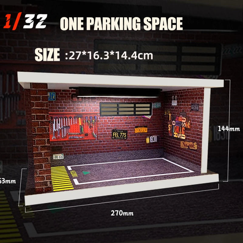 1/32 1/24 1/18 Scale Lighting Parking Lot Assembly Diecast