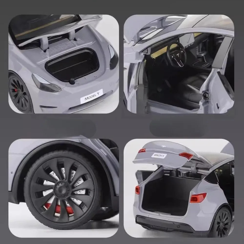 1/24 Scale Tesla Model Y Diecast Alloy Car Models