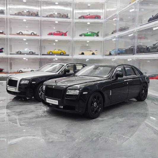 Rolls Royce ghost Limousine Black Alloy Car Model Die Cast 1/18 Scale